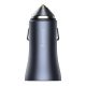 Baseus Golden Contactor Pro car charger USB + USB-C QC4.0 + PD SCP 40 W gray + USB-USB-C cable 1m black (TZCCJD-0G)