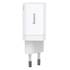 Baseus CCSUPP-E02 Super Si Pro 30W USB/USB C White Fast Charger