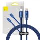 Baseus Crystal USB-C Lightning Cable 20W 1.2m Blue (CAJY000203)