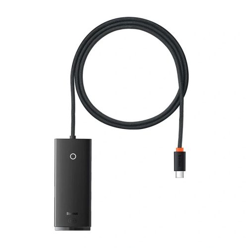 Baseus Lite Series Hub 4w1 USB-C - 4x USB 3.0 1m czarny (WKQX030401)