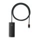 Baseus Lite Series Hub 4w1 USB-C - 4x USB 3.0 1m czarny (WKQX030401)