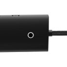 Baseus Lite Series Hub 4w1 USB-C - 4x USB 3.0 1m czarny (WKQX030401)