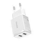 Baseus CCXJ010202 Kompakt 105W 2xUSB bijeli brzi punjač