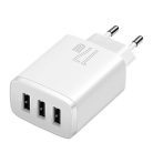 Baseus CCXJ020102 17W 3xUSB bijeli brzi punjač