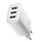 Baseus CCXJ020102 17W 3xUSB bijeli brzi punjač