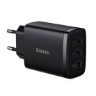 Baseus CCXJ020101 3xUSB 17W EU crni kompakt punjač