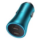 Baseus Golden Contactor Pro Car Charger 2x USB-C 40W Blue (CGJP000003)