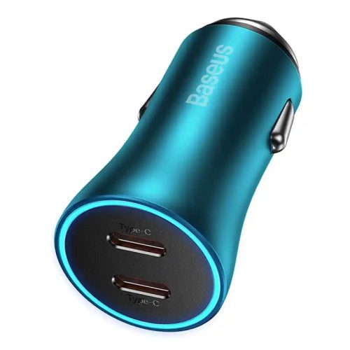 Baseus Golden Contactor Pro Car Charger 2x USB-C 40W Blue (CGJP000003)