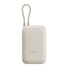 Xiaomi BHR9072GL 10000mAh (zintegrowany kabel) jasnobrązowy power bank