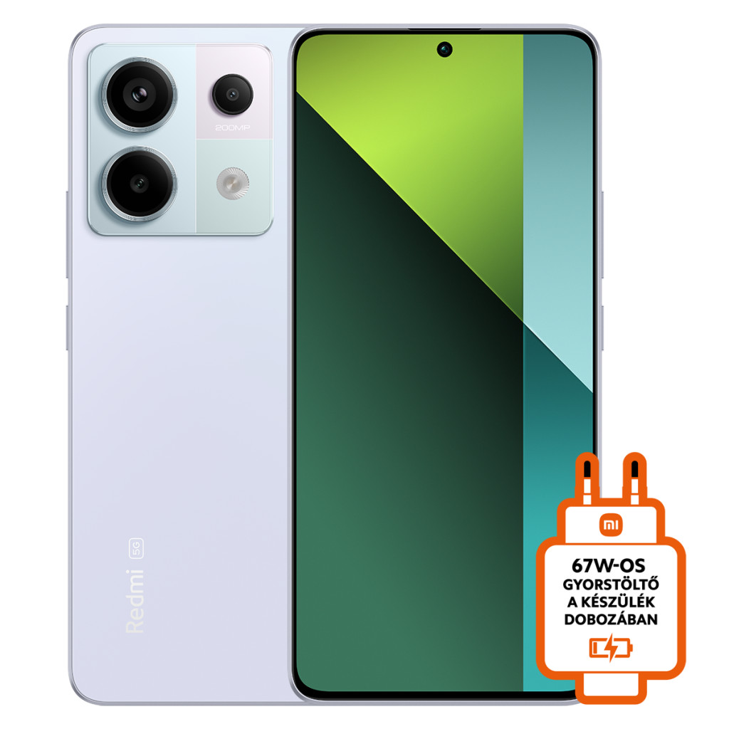 Xiaomi Redmi Note 13 Pro 5G Dual SIM 8GB RAM 128GB z polnilcem vijolična EU