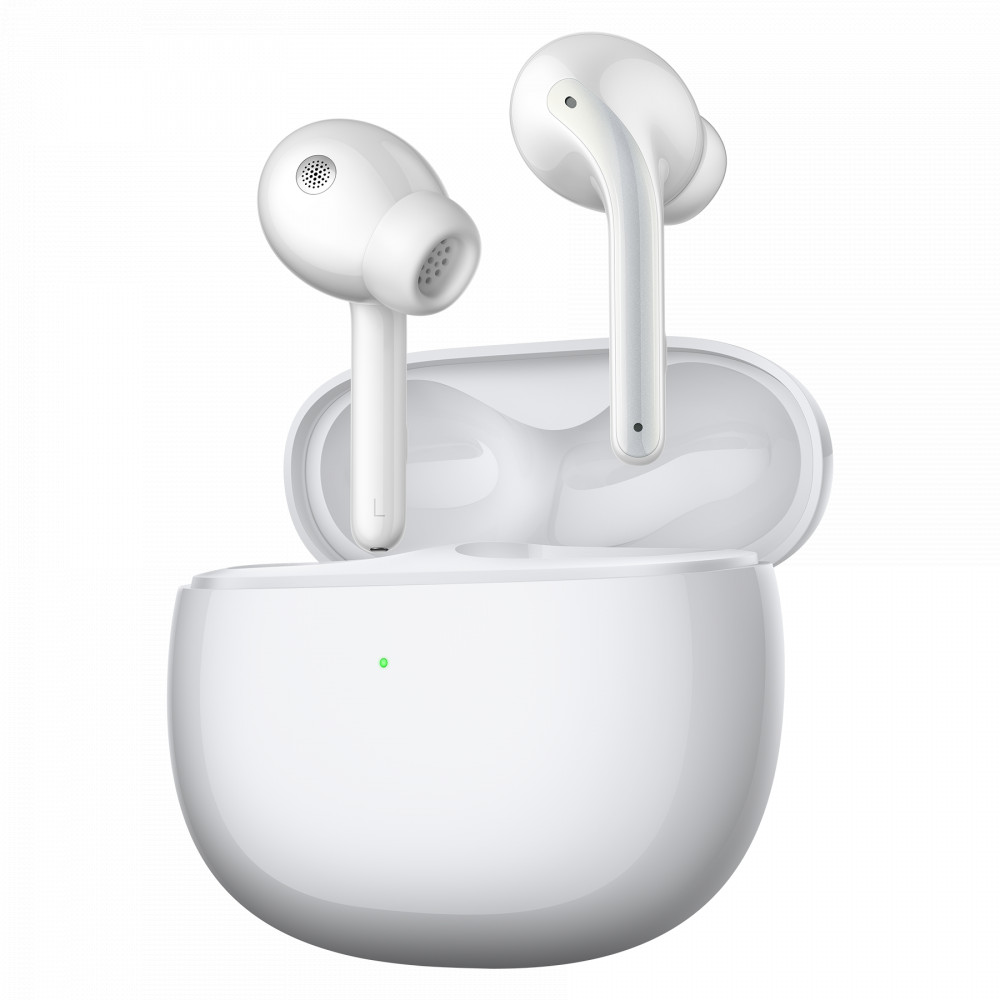 Xiaomi Buds 3 Active Noise Cancelling TWS Bluetooth Earbuds, Gloss White