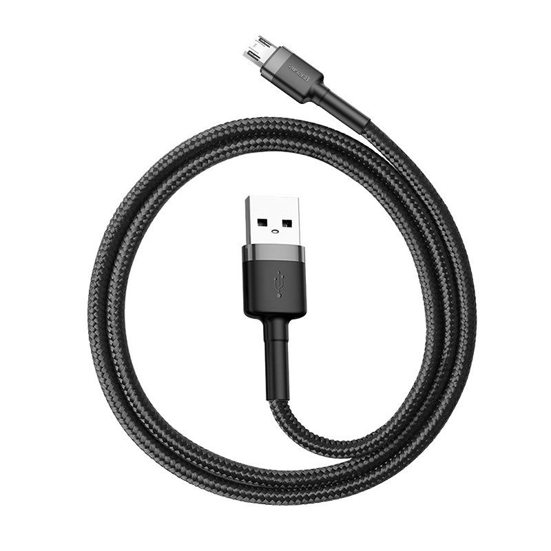 Baseus Cafule USB-A - Micro-USB Cable 0.5m Gray-Black (CAMKLF-AG1)