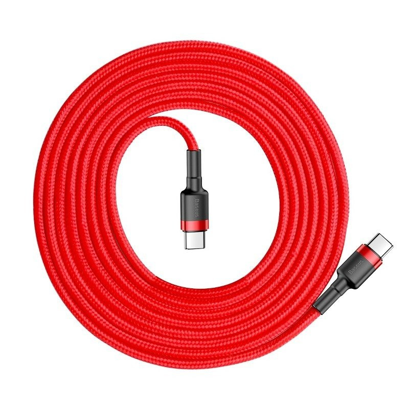Baseus Cafule USB-C Charger Cable 60W 2m Red (CATKLF-H09)
