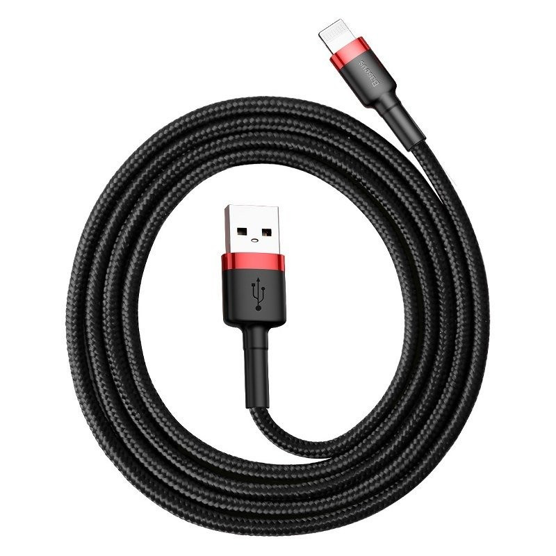 Baseus cafule USB lightning 2.4A 1M CALKLF-B19 črn kabel