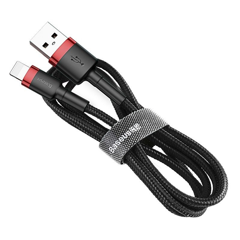 Baseus cafule USB lightning 2.4A 1M CALKLF-B19 črn kabel