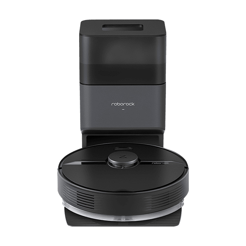 Roborock Q7+ (+ Auto Empty Dock PURE) robot vacuum cleaner with self-emptying dock, black