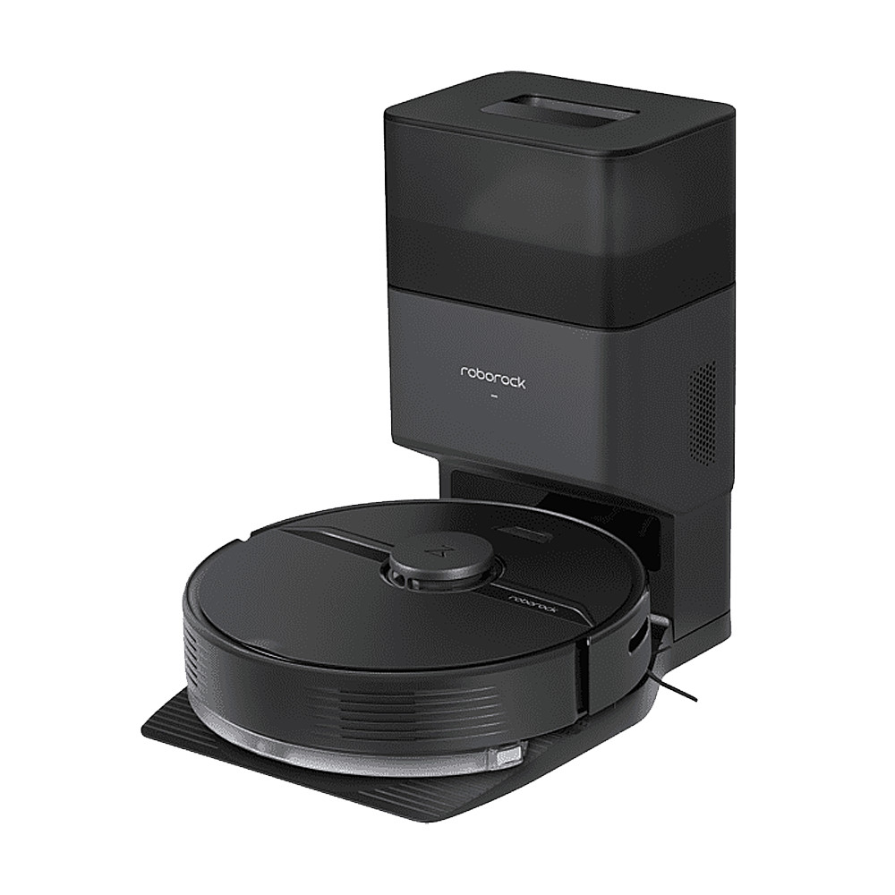 Roborock Q7+ (+ Auto Empty Dock PURE) robot vacuum cleaner with self-emptying dock, black