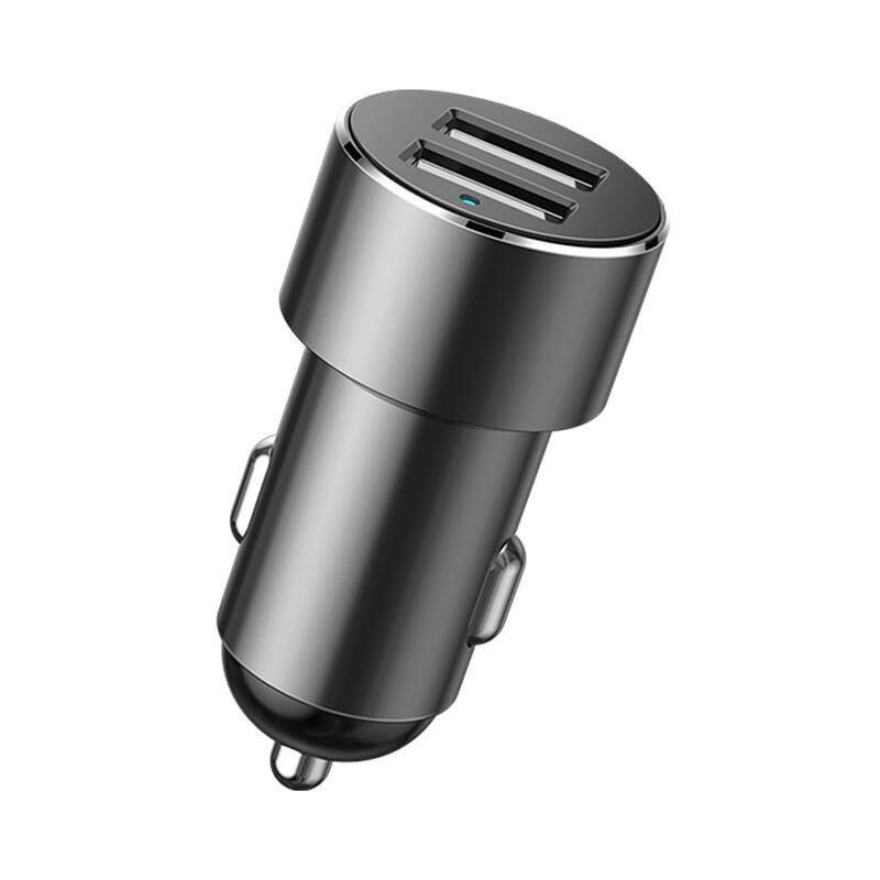 Baseus zapalovač do auta s rozbočovačem + 2xUSB auto nabíječka černá