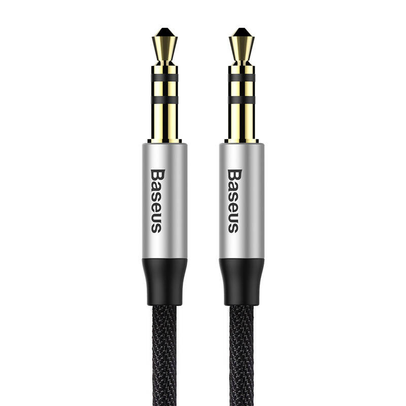 Baseus Yiven 1.5m silver-black 3.5mm Jack - 3.5mm Jack audio cable
