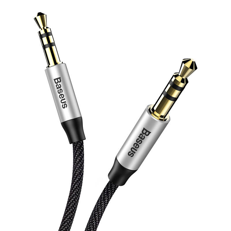 Baseus Yiven 1.5m silver-black 3.5mm Jack - 3.5mm Jack audio cable