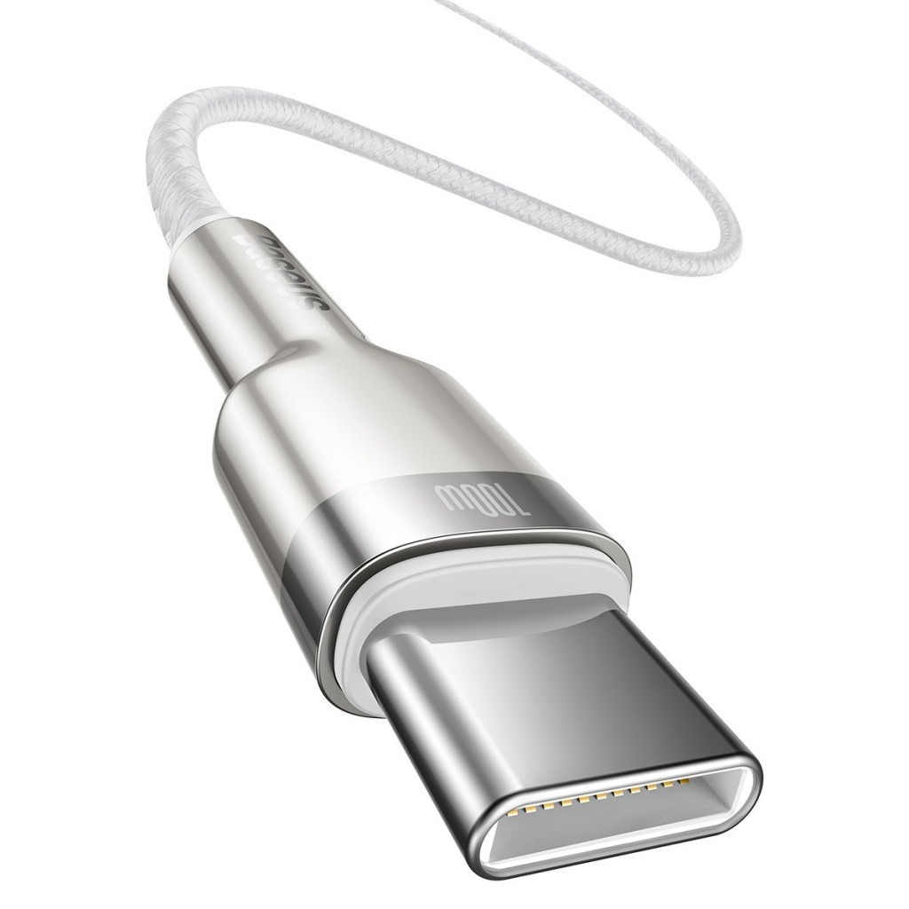 Baseus Cafule USB-C to USB-C Cable 100 W 2m White (CATJK-D02)