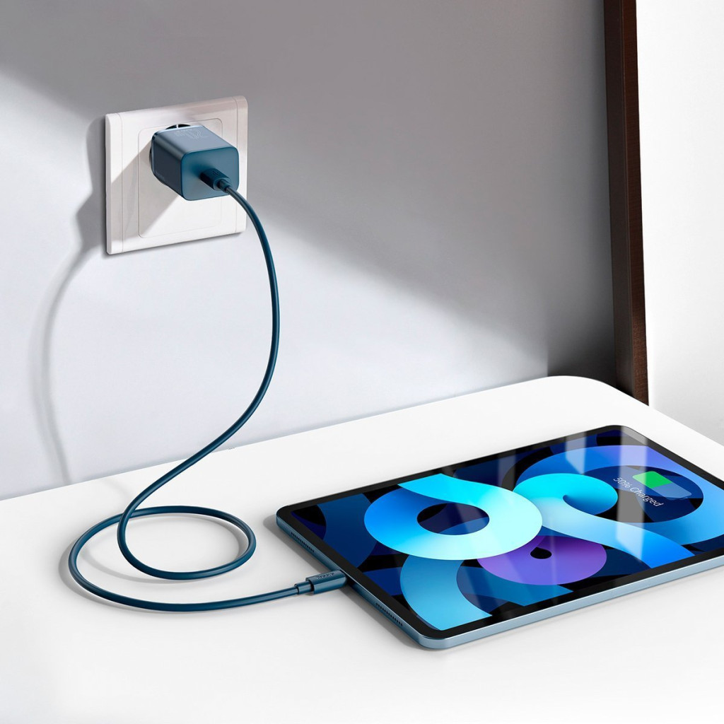 Baseus Super Si Quick Charger 1C 20W wall charger + USB-C - Lightning cable 1m blue (TZCCSUP-B03)