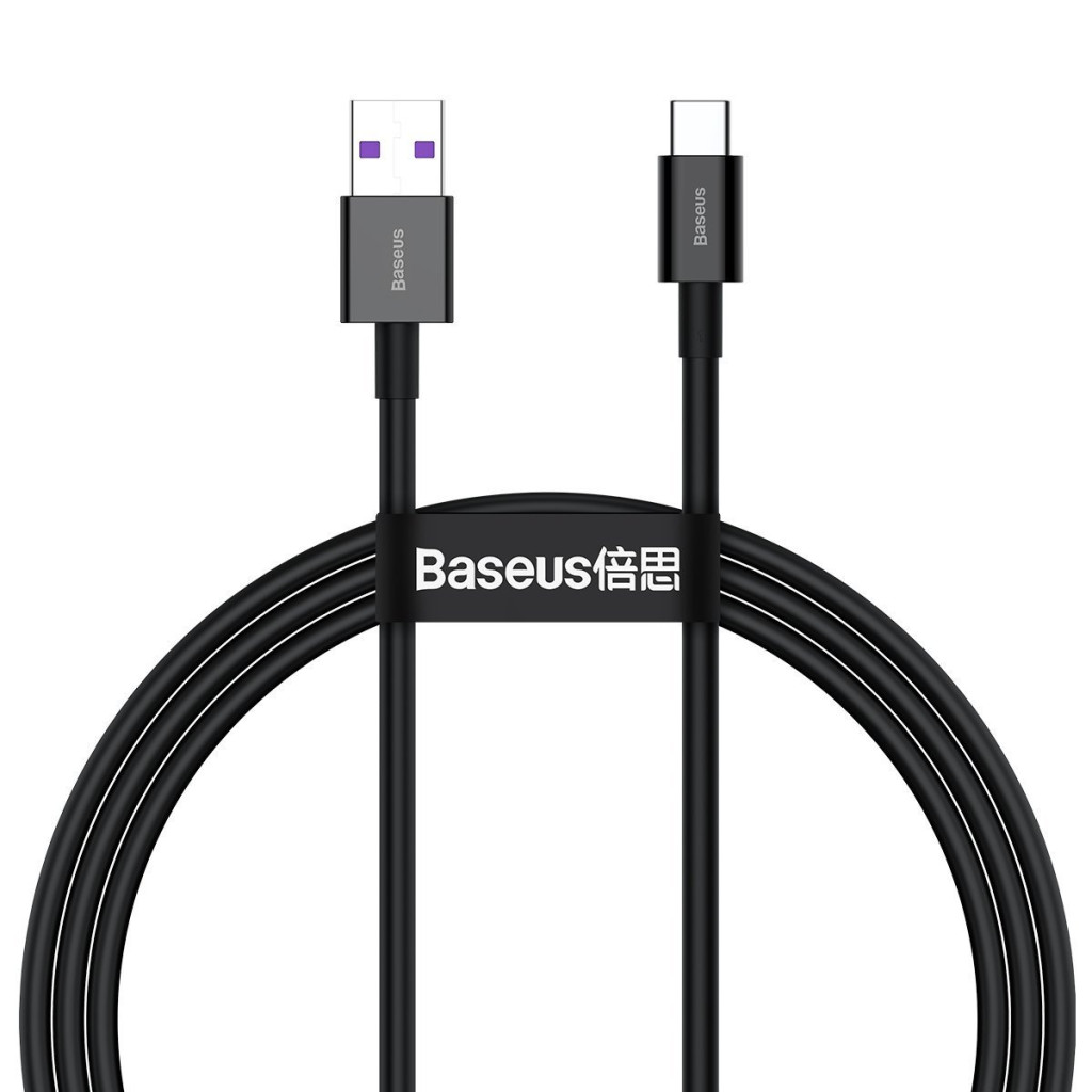 Baseus Superior USB-USB-C Cable, 66W, 1m, Black (CATYS-01)
