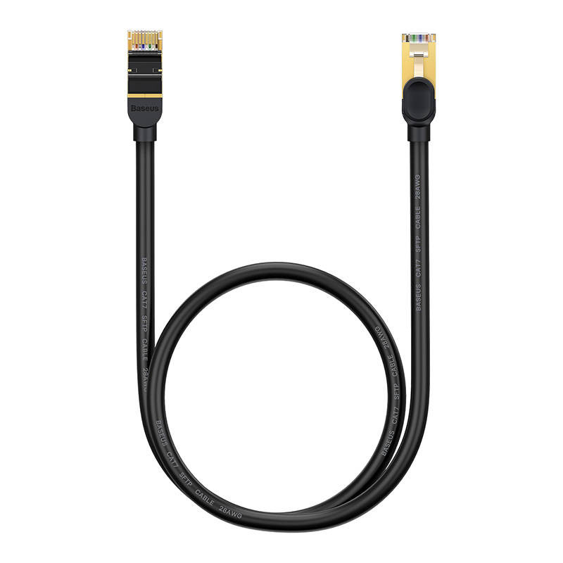 Baseus RJ45 network cable 10Gbps 1m black (WKJS010101)