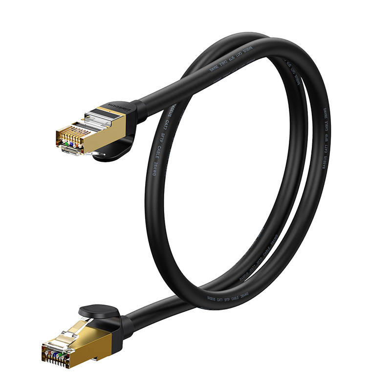 Baseus RJ45 network cable 10Gbps 1m black (WKJS010101)