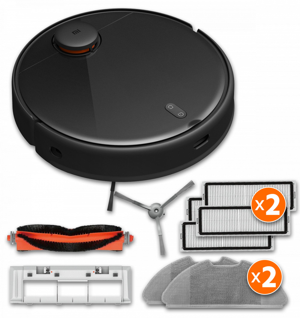 Mi Robot Vacuum-Mop 2 Pro odkurzacz robotyczny - Zestaw czarnych aksamitów