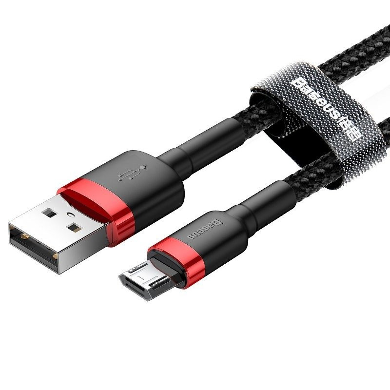 Baseus Cafule USB-A - Micro USB Cable 1.5A 2m Red-Black (CAMKLF-C91)