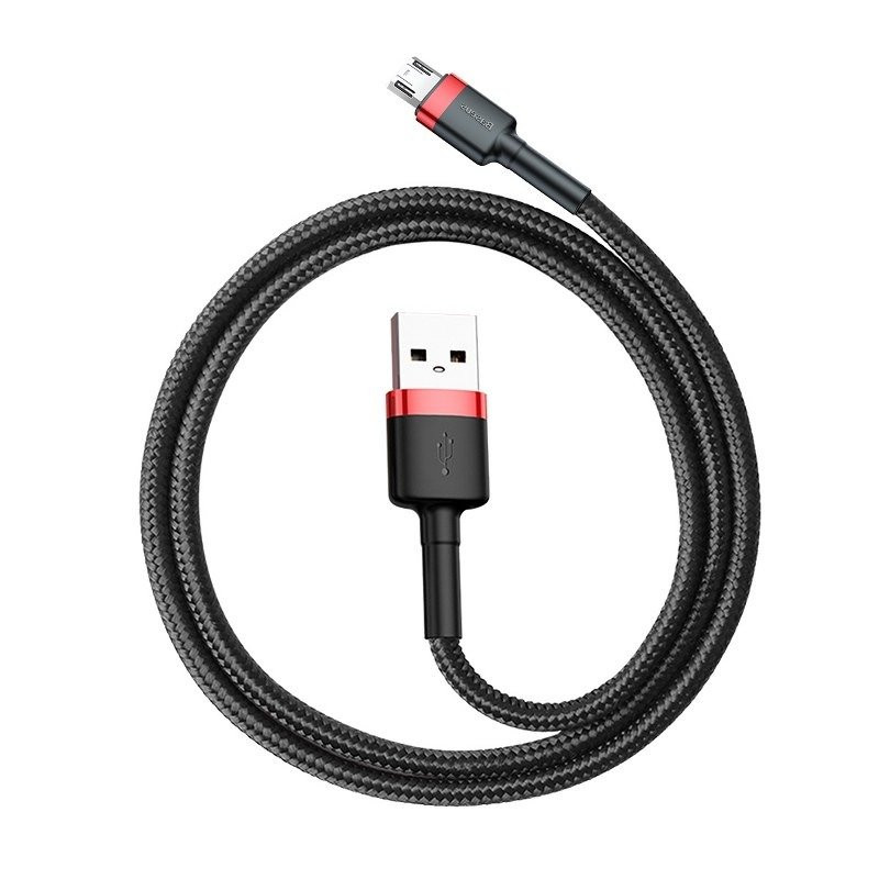 Baseus Cafule USB-A - Micro USB Cable 1.5A 2m Red-Black (CAMKLF-C91)