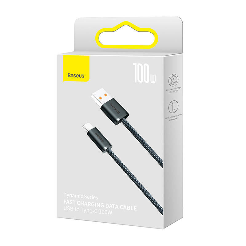 Baseus Dynamic Series USB – USB-C Cable 100W 1m Grey (CALD000616)