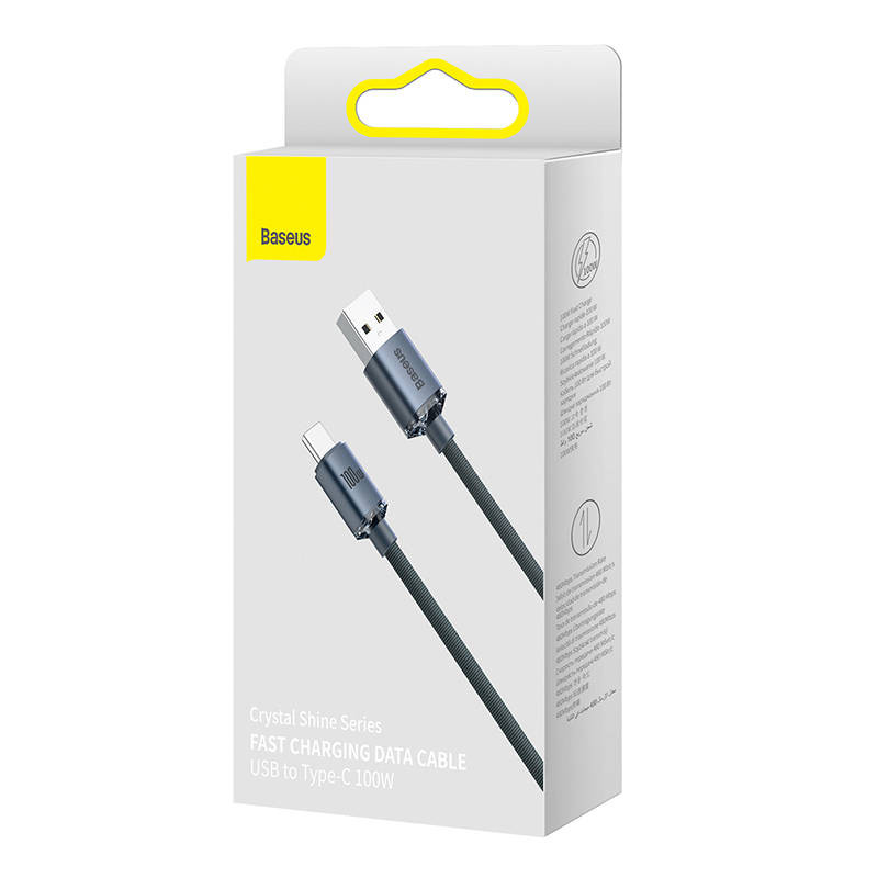 Baseus Crystal Shine 100W 2m USB-USB-C black cable