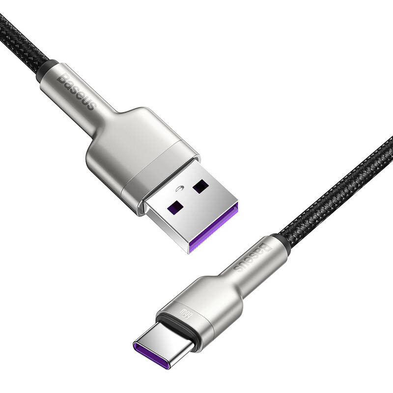 Baseus Cafule USB-A - USB-C Cable 66W 0.25m Black (CAKF000001)