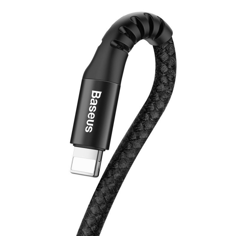 Lightning Baseus spring 2A charging cable, 1m, black (CALSR-01)