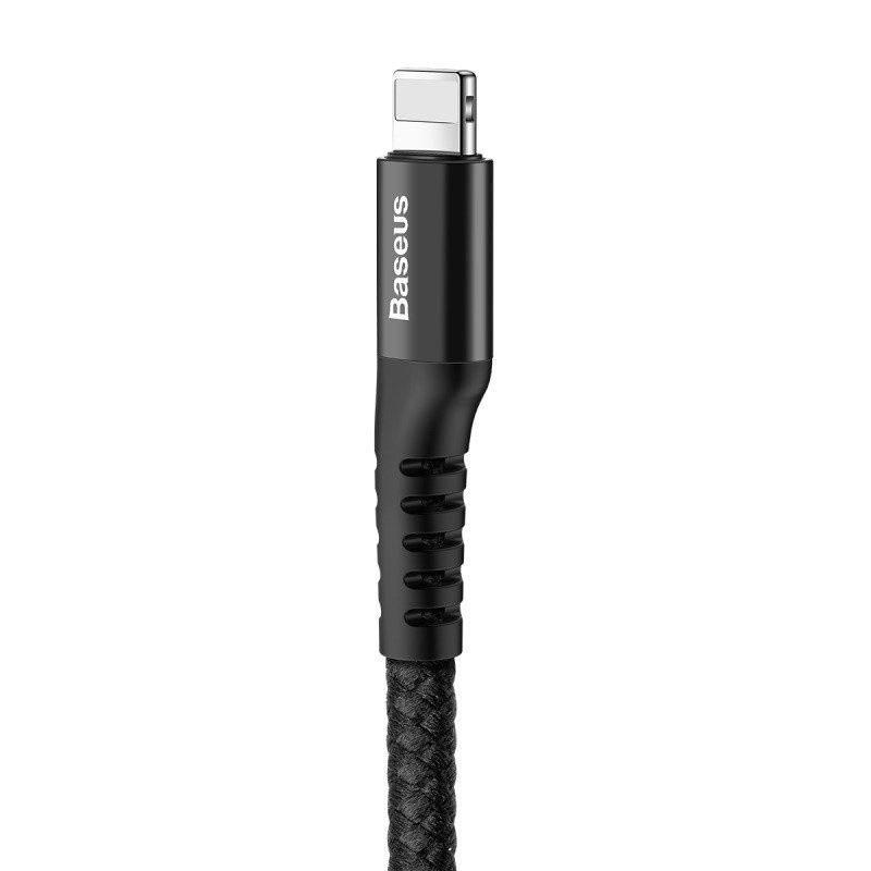 Lightning Baseus spring 2A charging cable, 1m, black (CALSR-01)
