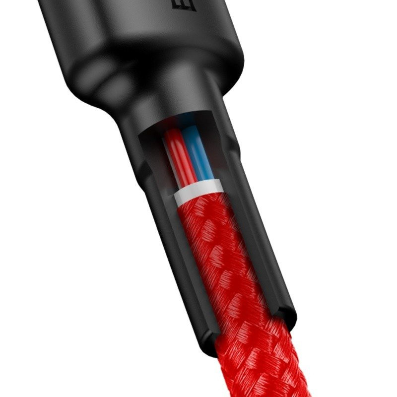 Baseus Cafule USB-C Charging Cable 60W 1m Red (CATKLF-G09)