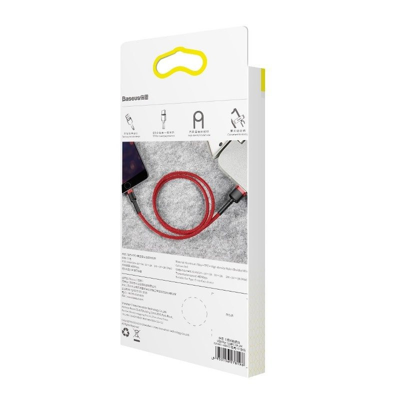 Baseus Cafule USB-Lightning Charging Cable 3 m Red (CALKLF-R09)