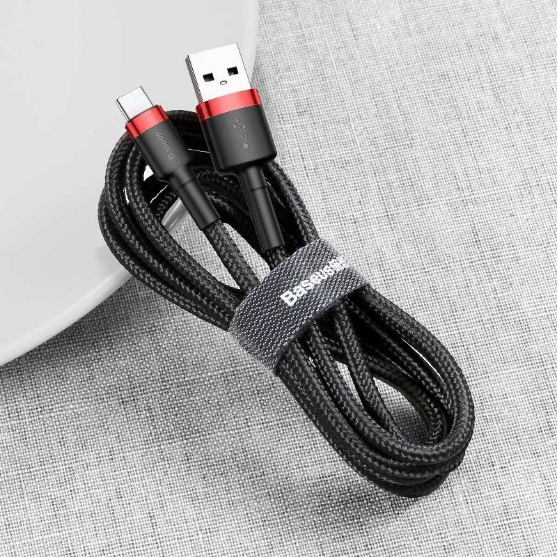 Baseus CATKLF-U91 Cafule 3m 2A USB A/USB C red-black data and charging cable