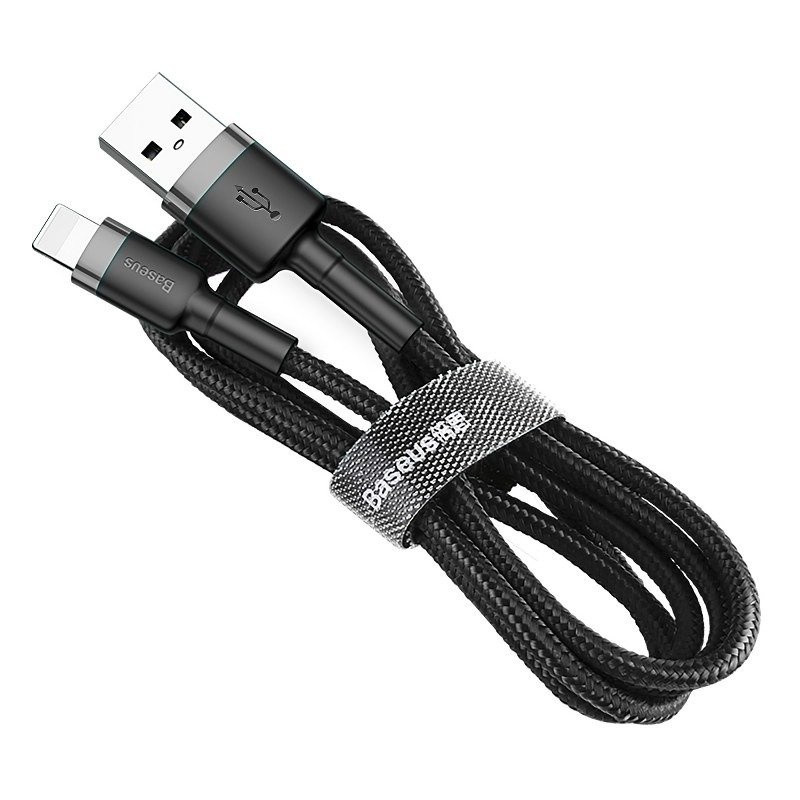 Baseus CALKLF-RG1 Cafule 3m 2A Lightning gray-black data and charging cable