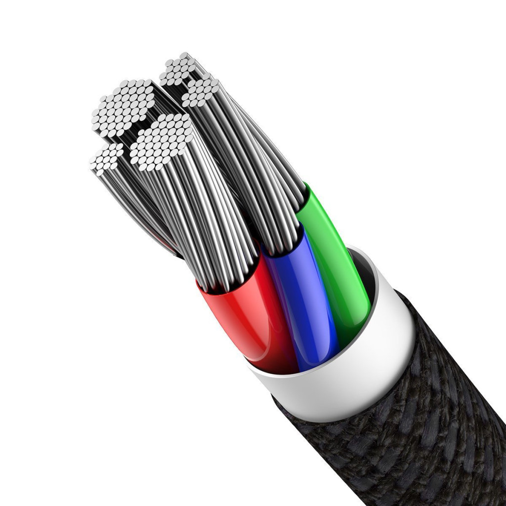 Baseus USB-C to Lightning high-density braided cable, 20W, 5A, PD, 1m, black (CATLGD-01)