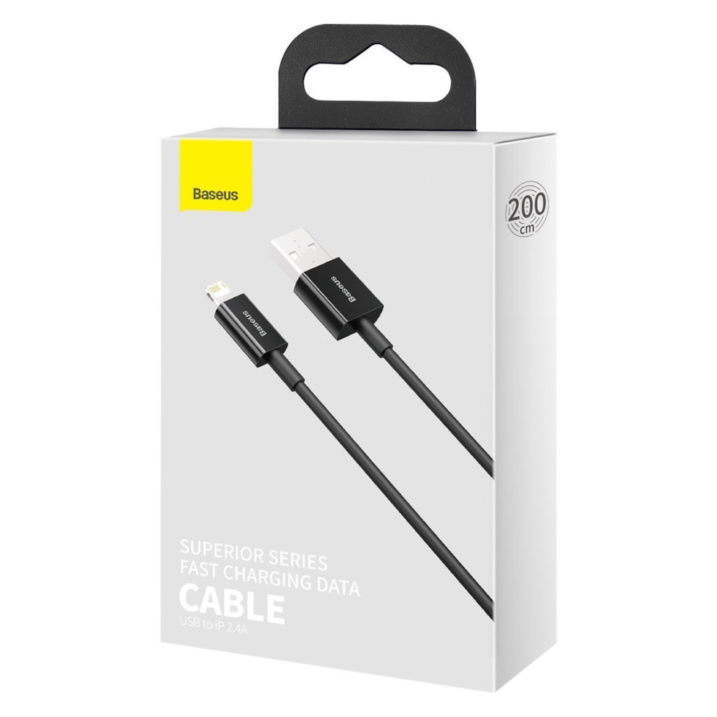 Baseus Superior USB-A - Lightning Charging Cable 2 m Black (CALYS-C01)
