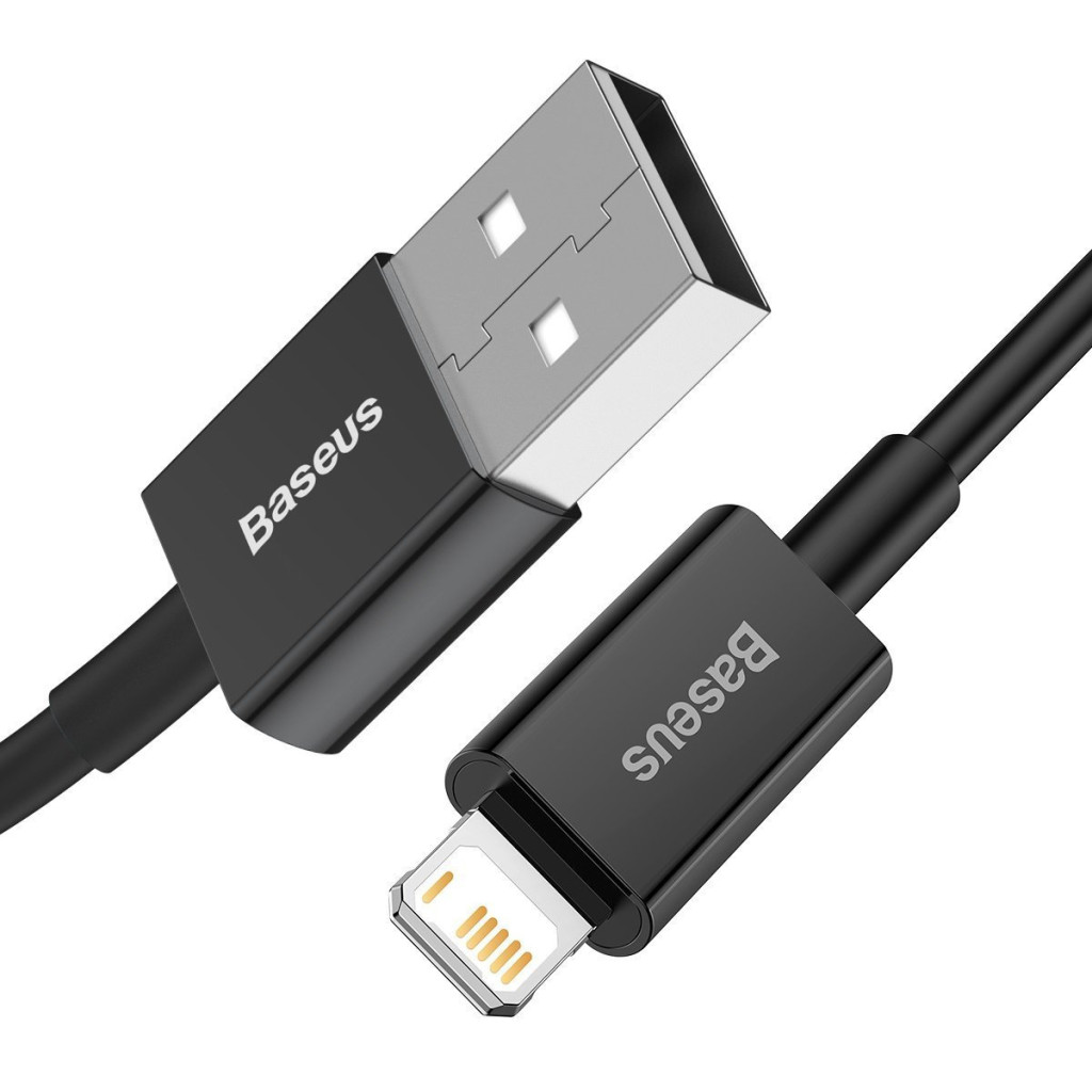 Baseus CALYS-A01 Superior 1m 2.4A Lightning Black Data and Charging Cable