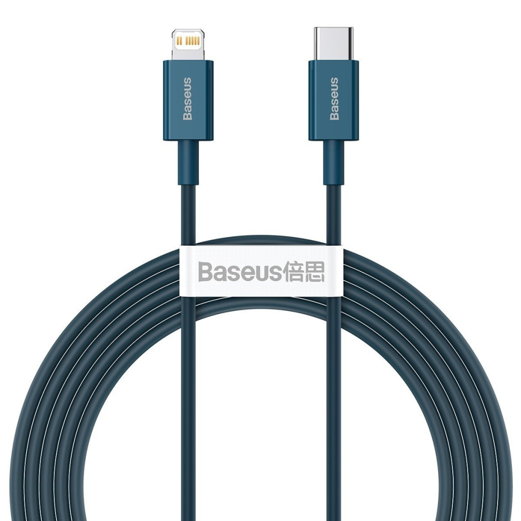 Baseus Superior USB-C Lightning Charging Cable, 20 W, PD, 2 m, blue (CATLYS-C03)