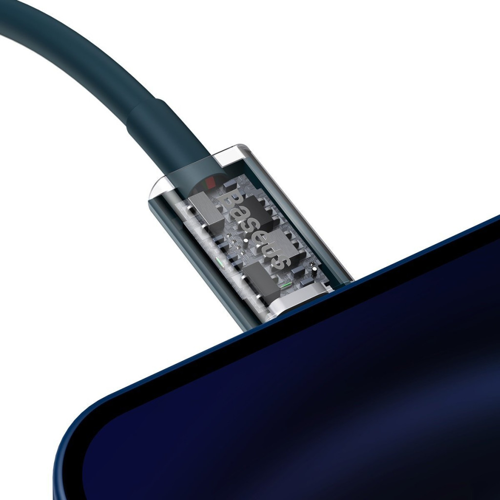 Baseus Superior USB-C Lightning Charging Cable, 20 W, PD, 2 m, blue (CATLYS-C03)
