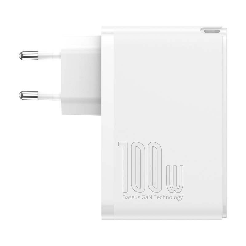 Baseus CCGAN2P-L02 GaN2 Pro 100W 2xUSB/2xType-C 100W white wall charger