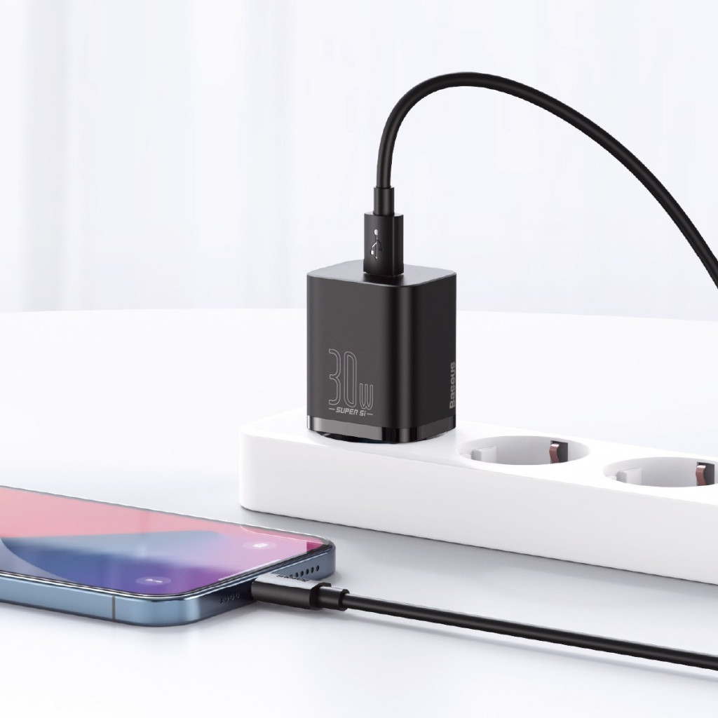 Baseus CCSUP-J01 Super Si 1C 30W black fast charger