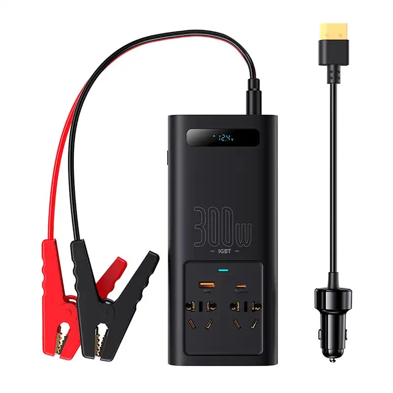 Baseus CGNB010101 300W 220V CN/EU czarny inwerter samochodowy