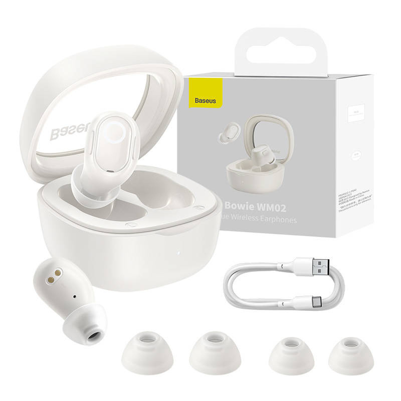 Baseus Bowie WM02 True Wireless Bluetooth bele slušalke